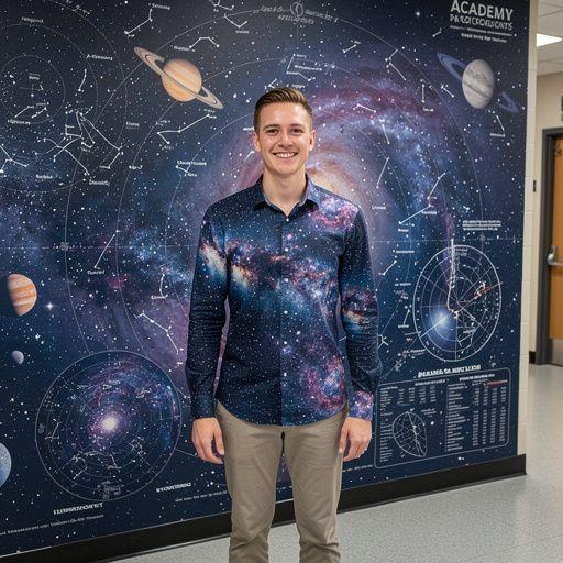 A Naprendszer bolygóinak modellje, bemutatva a Föld és a Vénusz távolságát.